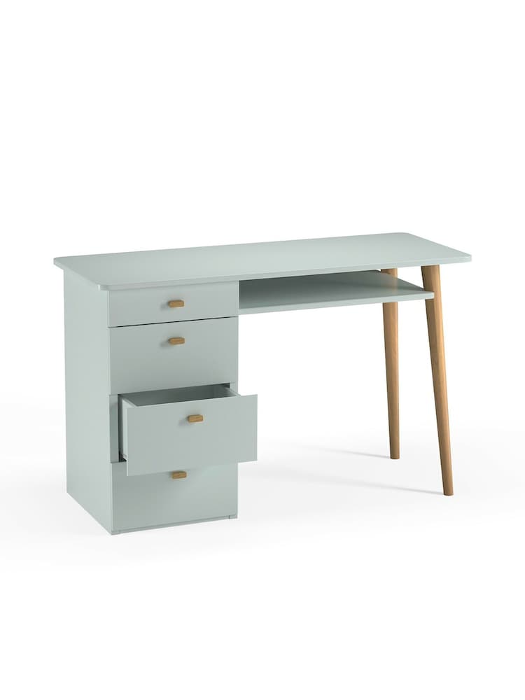 La Redoute Intérieurs Light Grey Jimi 4 Drawer Desk - Image 4 of 4