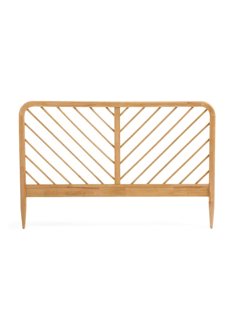 La Redoute Intérieurs Oak Anda Slatted Wooden King Headboard - Image 2 of 4