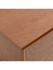 La Redoute Intérieurs Walnut and Black Lodge Vintage Hi-Fi TV Stand - Image 5 of 6