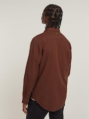 G Star Brown Marine 100% Cotton Slim Shirt - Image 2 of 6