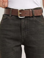 G Star Brown Dask Leather Belt - Image 1 of 3