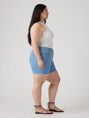 Levi's® Light Blue Curve Shaping Bermuda Denim Shorts - Image 3 of 6