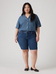 Levi's® Clever Girl Curve Shaping Bermuda Denim Shorts - Image 1 of 4