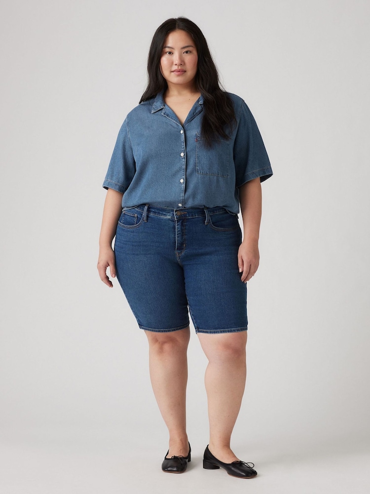 Levi's® Clever Girl Curve Shaping Bermuda Denim Shorts - Image 1 of 4