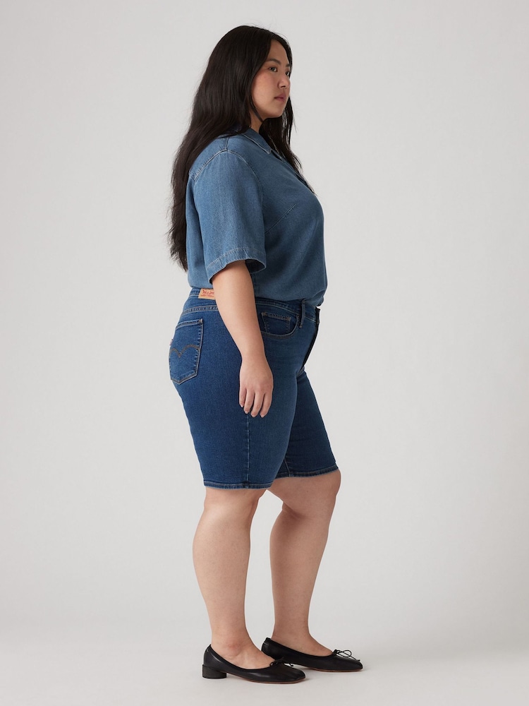 Levi's® Clever Girl Curve Shaping Bermuda Denim Shorts - Image 3 of 4