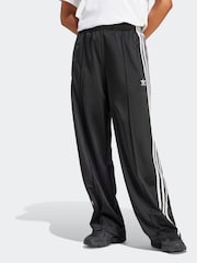 adidas Black Firebird 3 Stripe Straight Trackpants - Image 1 of 1