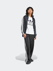 adidas Black Firebird 3 Stripe Straight Trackpants - Image 3 of 6