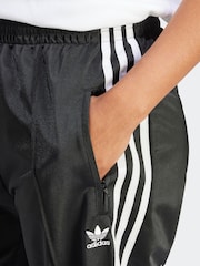 adidas Black Firebird 3 Stripe Straight Trackpants - Image 4 of 6