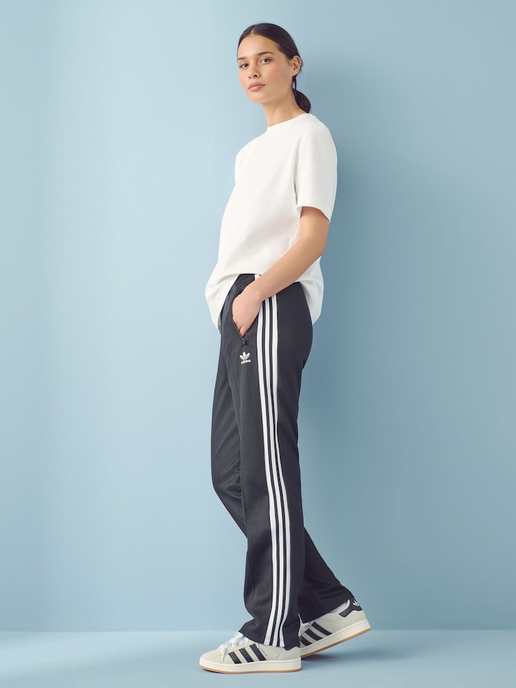 adidas originals Black Classic Firebird Track Joggers - Image 2 of 9