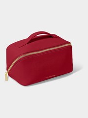 Katie Loxton Medium Makeup And Wash Bag in Garnet Red - Image 1 of 3