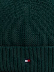Tommy Hilfiger Green Small Flag Beanie - Image 6 of 6