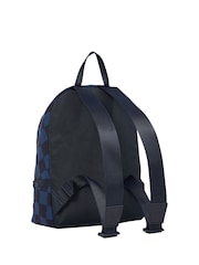 Tommy Hilfiger Blue Monotype Check Backpack - Image 3 of 5