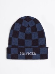 Tommy Hilfiger Monotipija karirast; s karirastim vzorcem čepica - Slika 1 iz 5