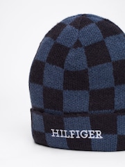 Tommy Hilfiger Monotipija karirast; s karirastim vzorcem čepica - Slika 3 iz 5