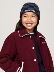 Tommy Hilfiger Monotipija karirast; s karirastim vzorcem čepica - Slika 5 iz 5