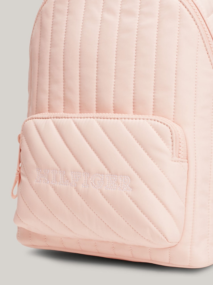 Tommy Hilfiger Pink Monotype Backpack - Image 4 of 4