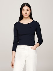 Camiseta ajustada de manga larga de Tommy Hilfiger - Imagen 1 de 5