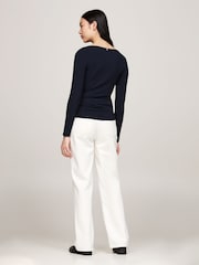 Camiseta ajustada de manga larga de Tommy Hilfiger - Imagen 4 de 5