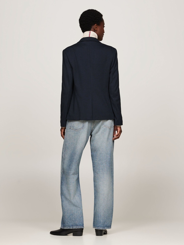 Tommy Hilfiger Slim Fit Blue Heritage Crest Single Breasted Blazer - Image 2 of 5