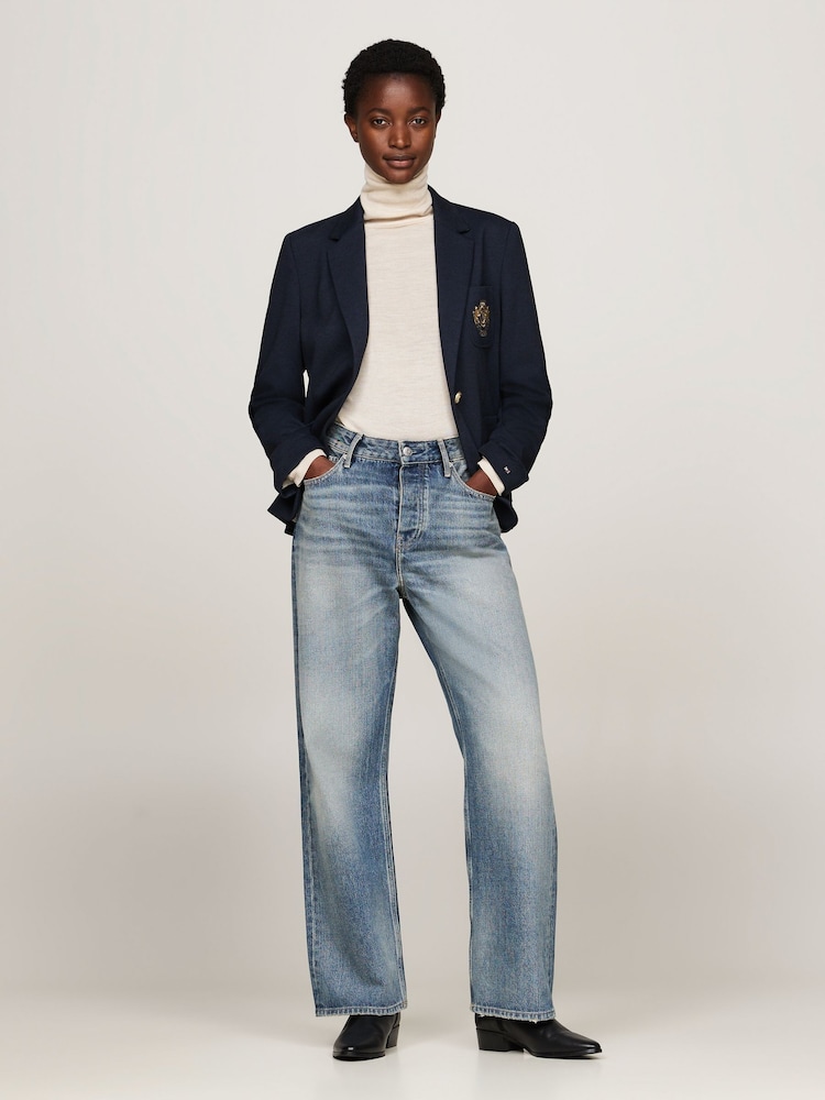 Tommy Hilfiger Slim Fit Blue Heritage Crest Single Breasted Blazer - Image 3 of 5