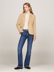 Tommy Hilfiger Slim Fit Blue Heritage Crest Single Breasted Blazer - Image 2 of 4
