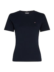 Tommy Hilfiger Blue Slim Fit Cody Crew Neck Short Sleeve 100% Cotton T-Shirt - Image 1 of 5