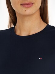 Tommy Hilfiger Blue Slim Fit Cody Crew Neck Short Sleeve 100% Cotton T-Shirt - Image 3 of 5