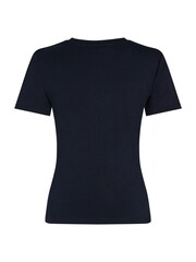 Tommy Hilfiger Blue Slim Fit Cody Crew Neck Short Sleeve 100% Cotton T-Shirt - Image 4 of 5