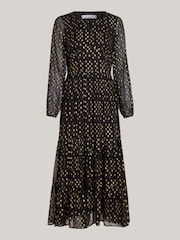 Tommy Hilfiger Black Fil Coupe Sparkle Maxi Dress - Image 5 of 5