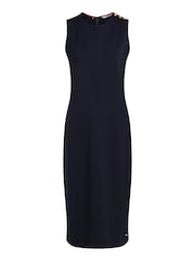 Tommy Hilfiger Blue Punto Sleeveless Bodycon Dress - Image 5 of 5