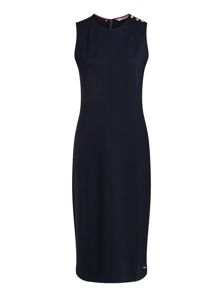 Tommy Hilfiger Blue Punto Sleeveless Bodycon Dress - Image 5 of 5