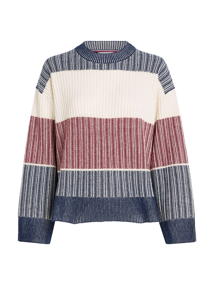 Tommy Hilfiger Blue Global Stripe All Over Sweater - Image 5 of 5