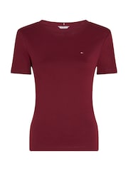 Tommy Hilfiger Red Slim Fit Cody Crew Neck Short Sleeve 100% Cotton T-Shirt - Image 5 of 5