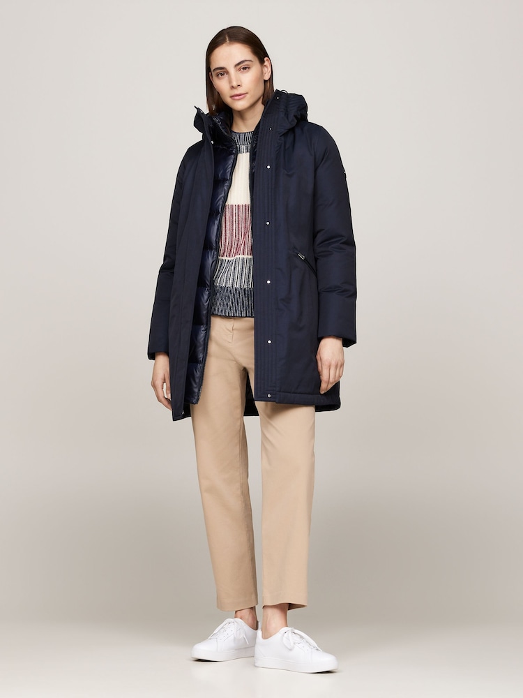 Tommy Hilfiger Blue Padded Parka Jacket - Image 2 of 5 Tommy Hilfiger Blue Padded Parka Jacket - Image 2 of 5