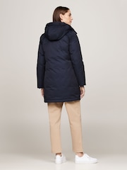 Tommy Hilfiger Blue Padded Parka Jacket - Image 3 of 5