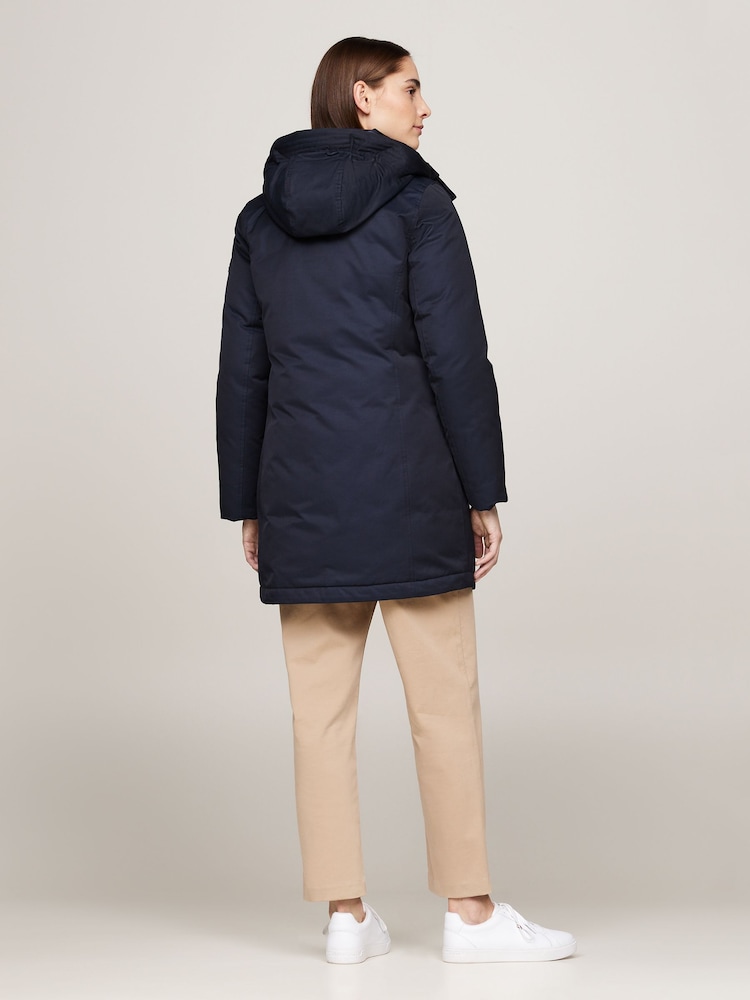 Tommy Hilfiger Blue Padded Parka Jacket - Image 3 of 5
