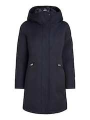 Tommy Hilfiger Blue Padded Parka Jacket - Image 5 of 5