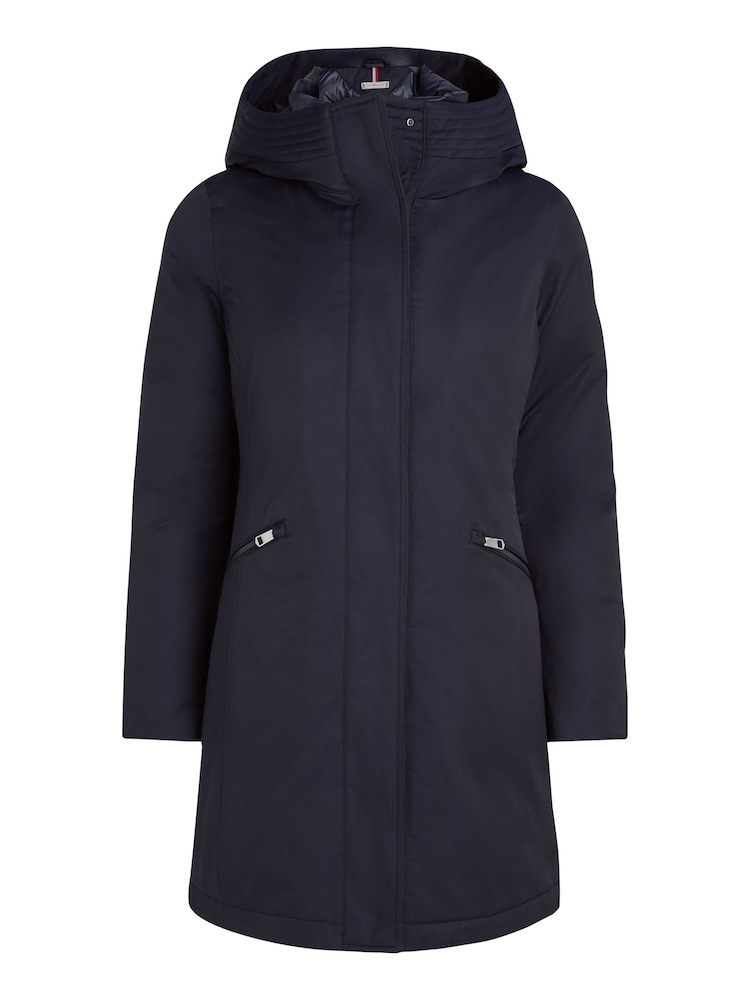 Tommy Hilfiger Blue Padded Parka Jacket - Image 5 of 5