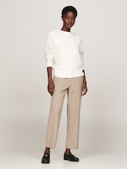 Tommy Hilfiger Slim Fit Flannel Straight Nude Trousers - Image 1 of 6