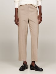 Tommy Hilfiger Slim Fit Flannel Straight Nude Trousers - Image 5 of 6