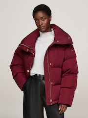 Tommy Hilfiger Red Gold Button Down Jacket - Image 1 of 5