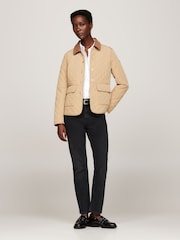 Tommy Hilfiger Brown Slim Fit Quilted Jacket - Image 2 of 5