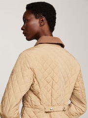 Tommy Hilfiger Brown Slim Fit Quilted Jacket - Image 3 of 5