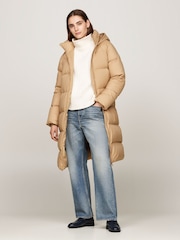 Tommy Hilfiger Down Casual Maxi Brown Coat - Image 1 of 5