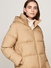 Tommy Hilfiger Down Casual Maxi Brown Coat - Image 4 of 5