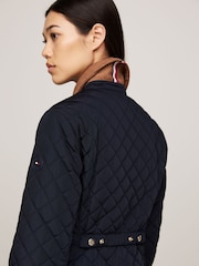 Tommy Hilfiger Blue Slim Fit Quilted Jacket - Image 3 of 5