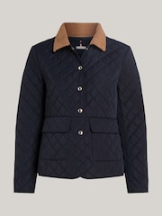 Tommy Hilfiger Blue Slim Fit Quilted Jacket - Image 5 of 5