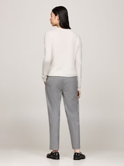 Tommy Hilfiger Cream Soft Wool Crew Neck Jumper - Image 3 of 4