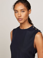 Tommy Hilfiger Blue Blue Sleeveless Vest - Image 4 of 5