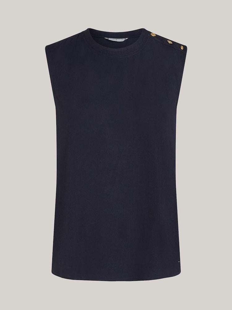 Tommy Hilfiger Blue Blue Sleeveless Vest - Image 5 of 5